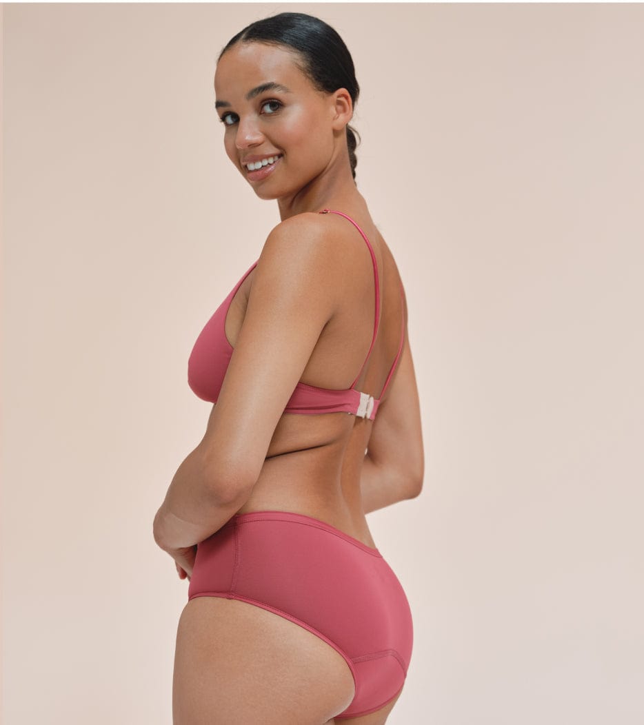 Snuggs Period Underwear Classic: Heavy Flow Raspberry cloth period knickers  for heavy periods