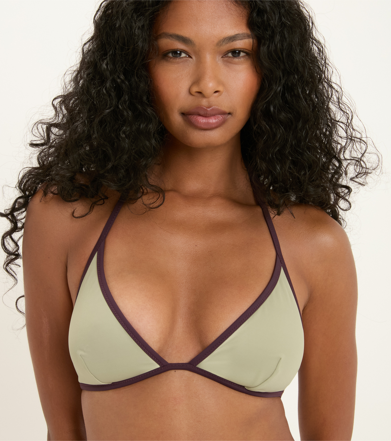 Swimwear - Triangle - Top - Olive
